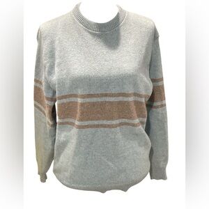 Vintage ASPETUCK TRADING CO. 50% Wool Men’s Striped Sweater Size M